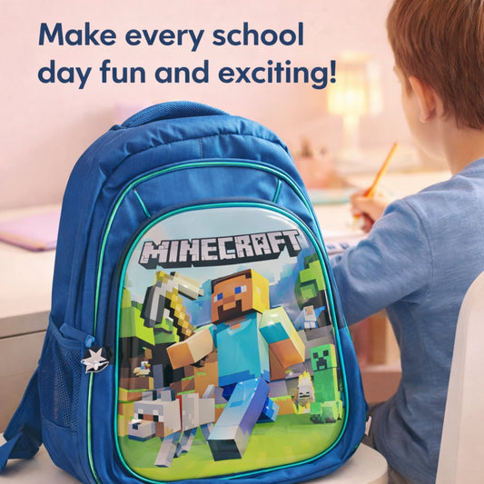 19" Minecraft School Backpack