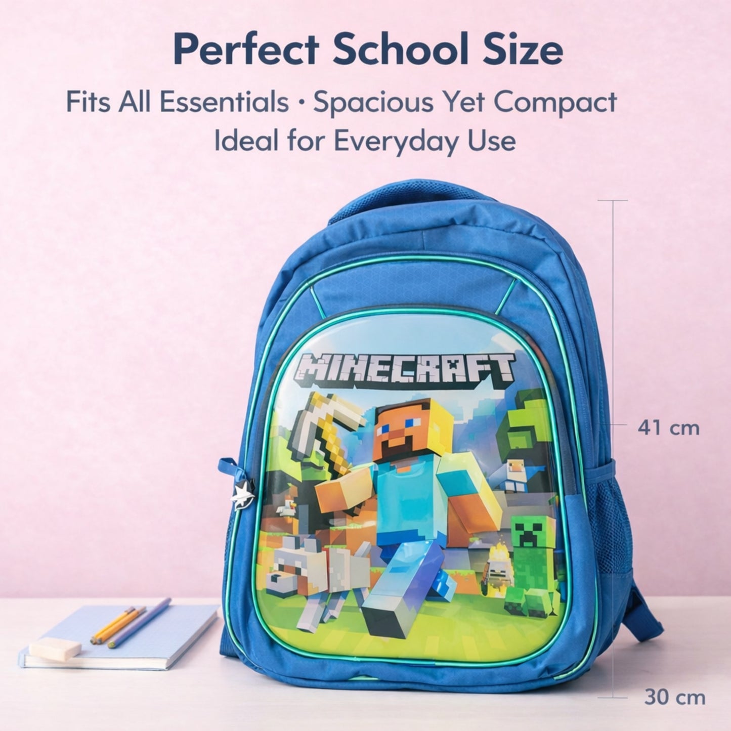 19" Minecraft School Backpack