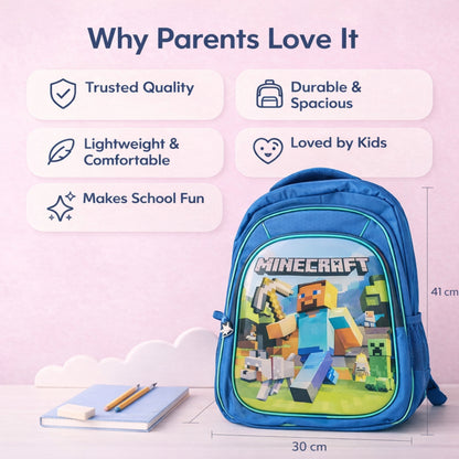 19" Minecraft School Backpack