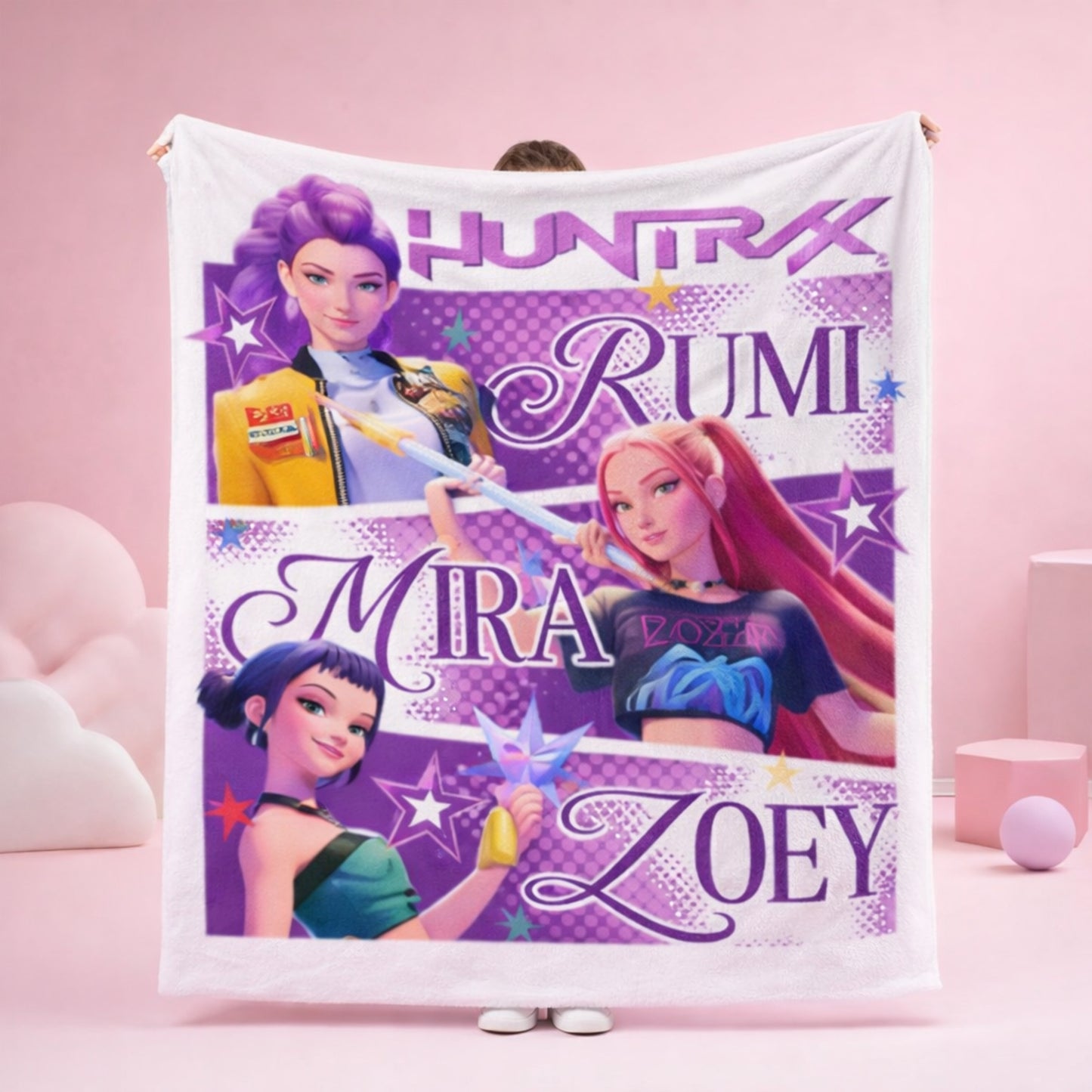 KPOP Demon Hunters Premium Quality Blanket for Kids - 150 X 200 cm