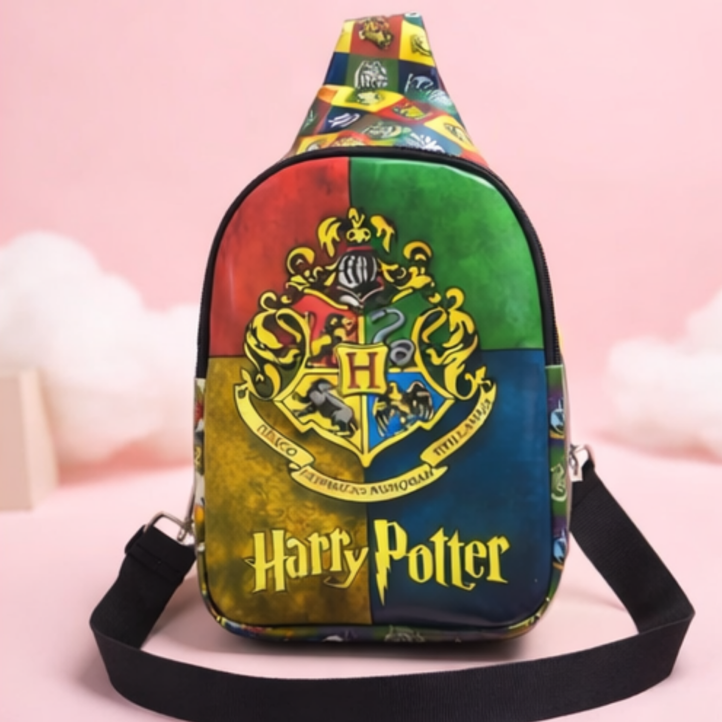 Harry Potter sling bag with Hogwarts crest crossbody bag for kids