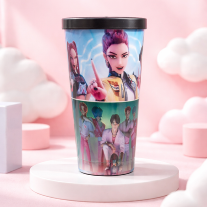 K-POP Huntrix Themed Stainless Steel Tumbler