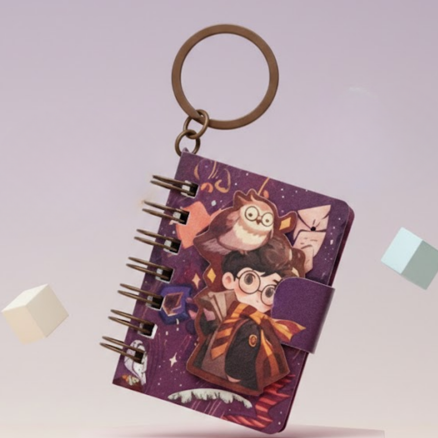 Mini Harry Potter notebook keychain for school bags and gifting