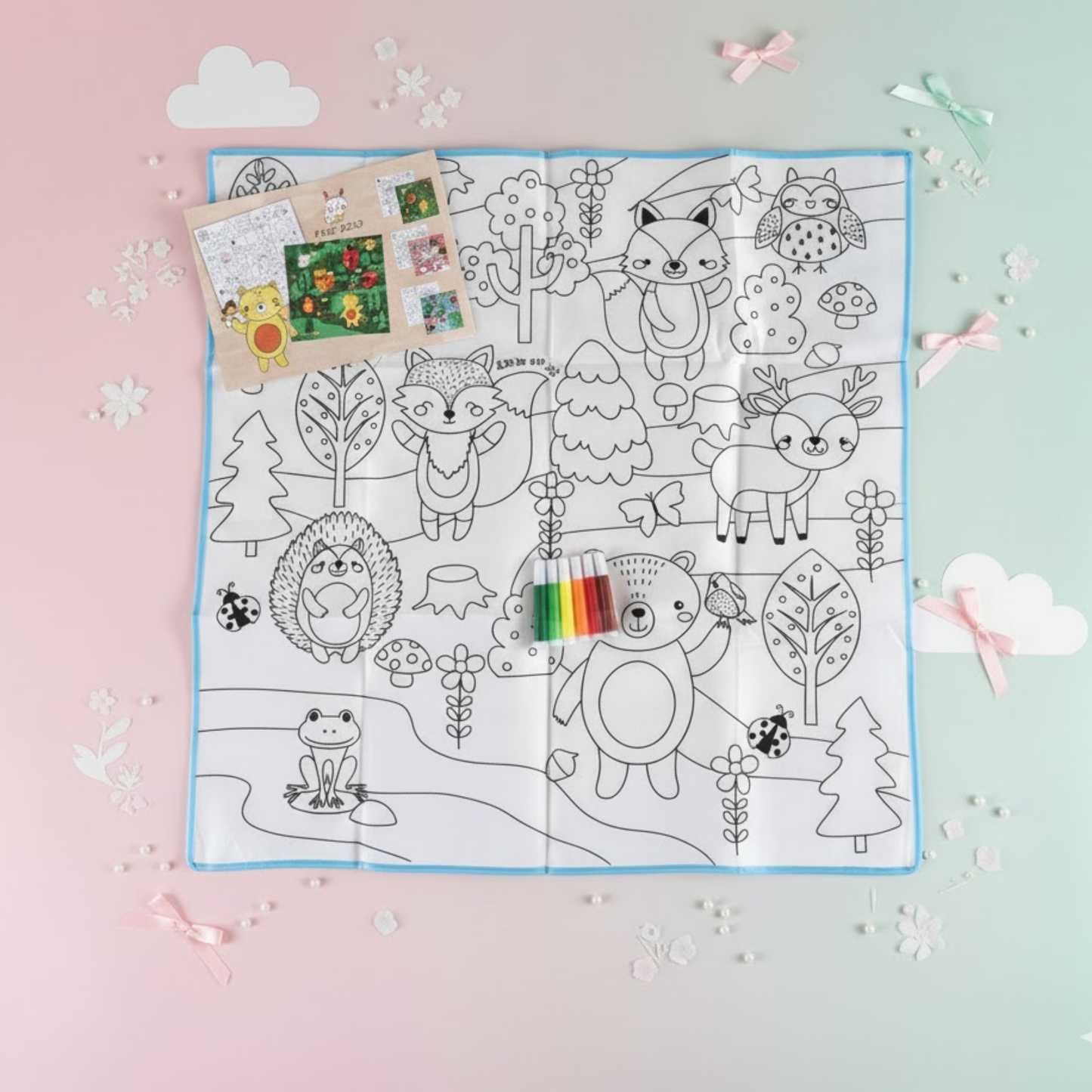Reusable coloring mat