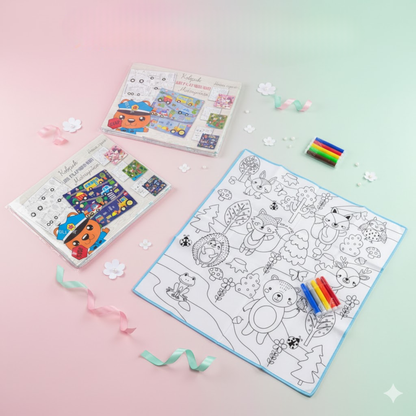 Reusable coloring mat