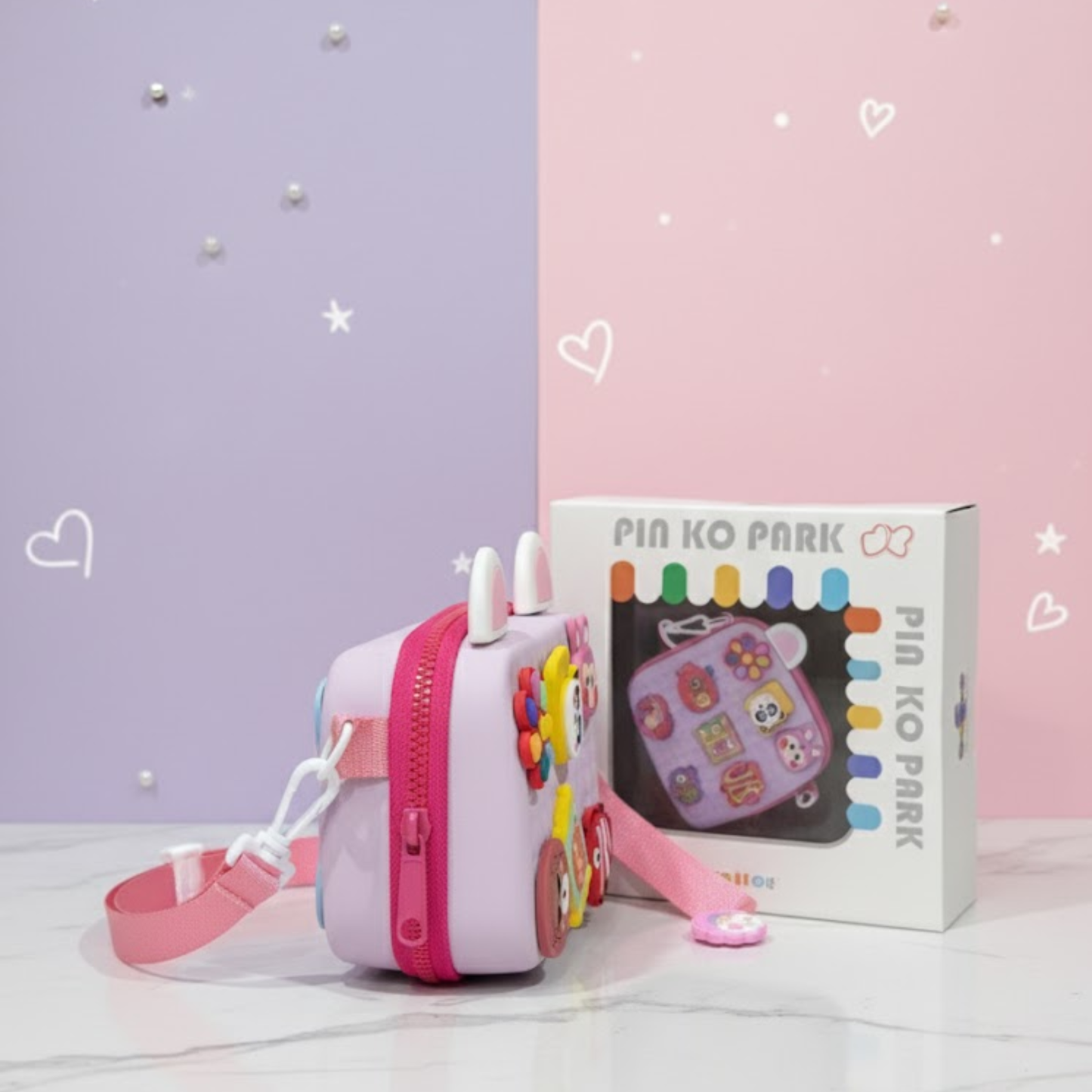 Silicone Sling bags with charms