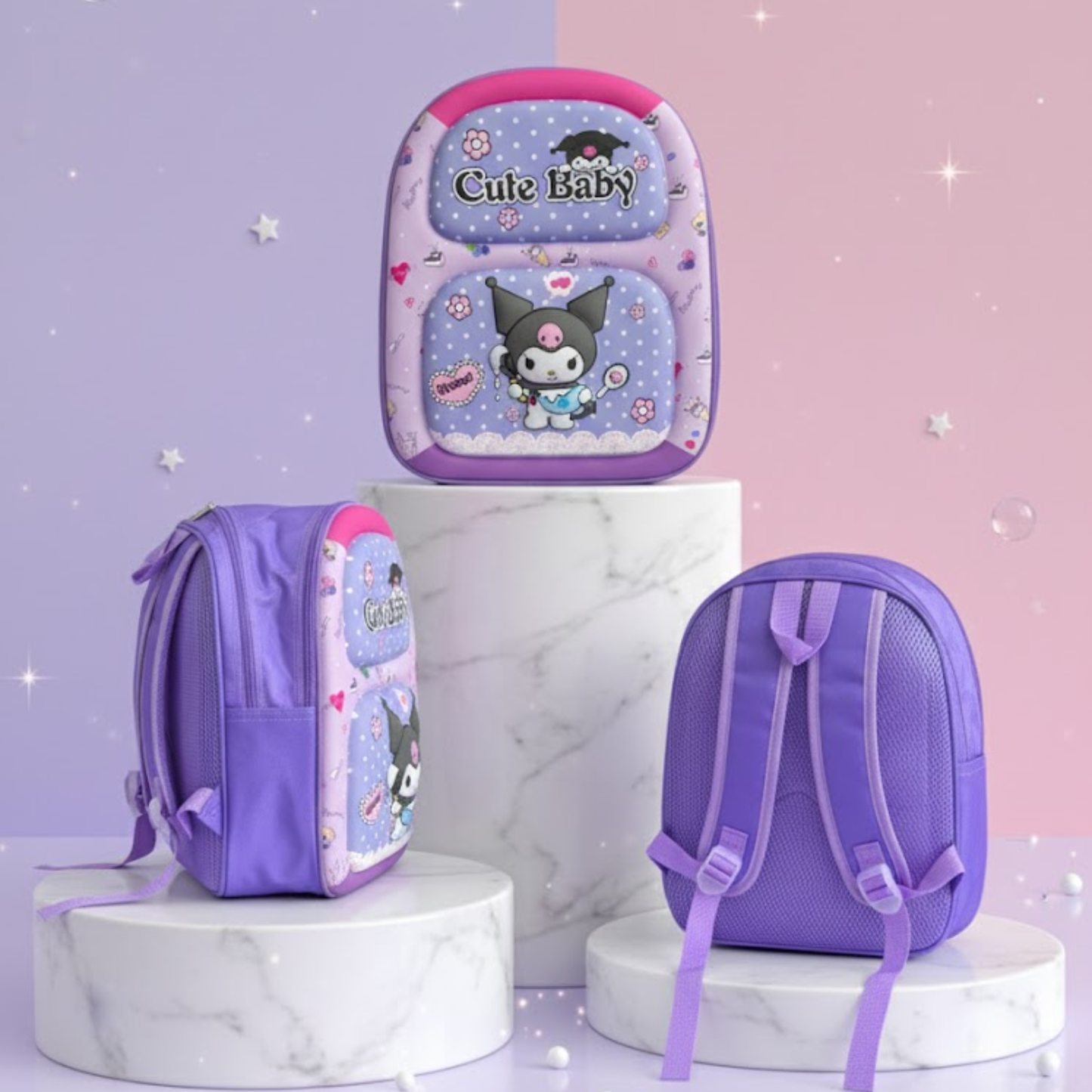 3D Hard Shell Backpack Bag