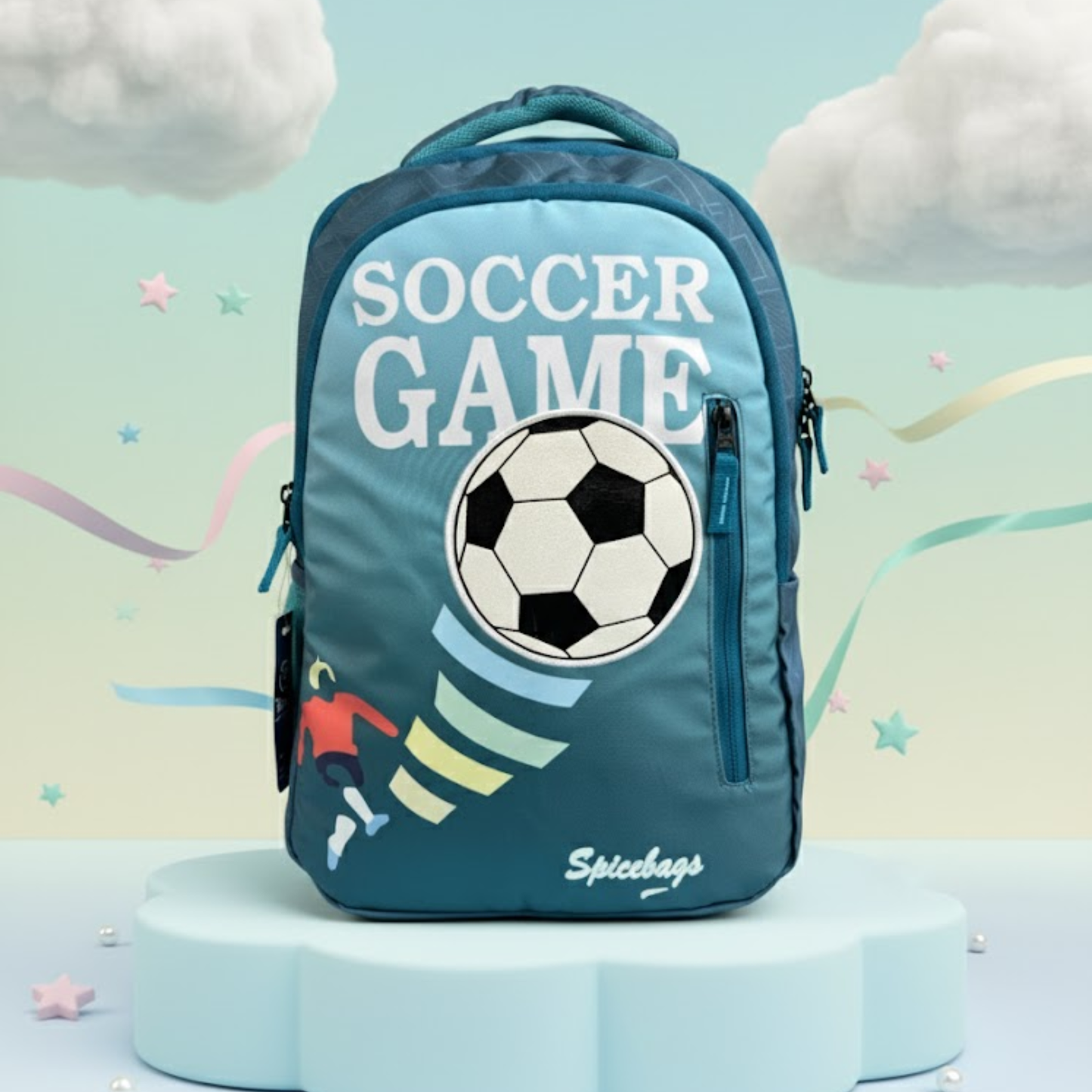 18 inch School Bag - foot ball