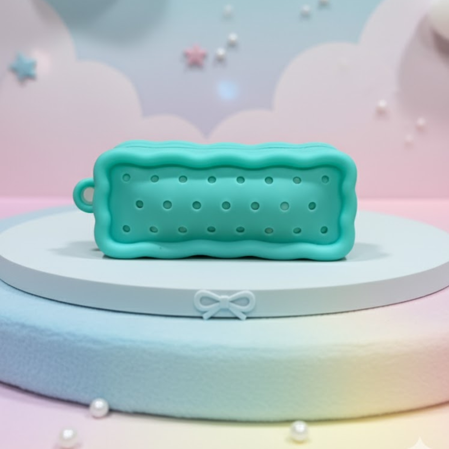 Silicone Pencil Pouch with Charms