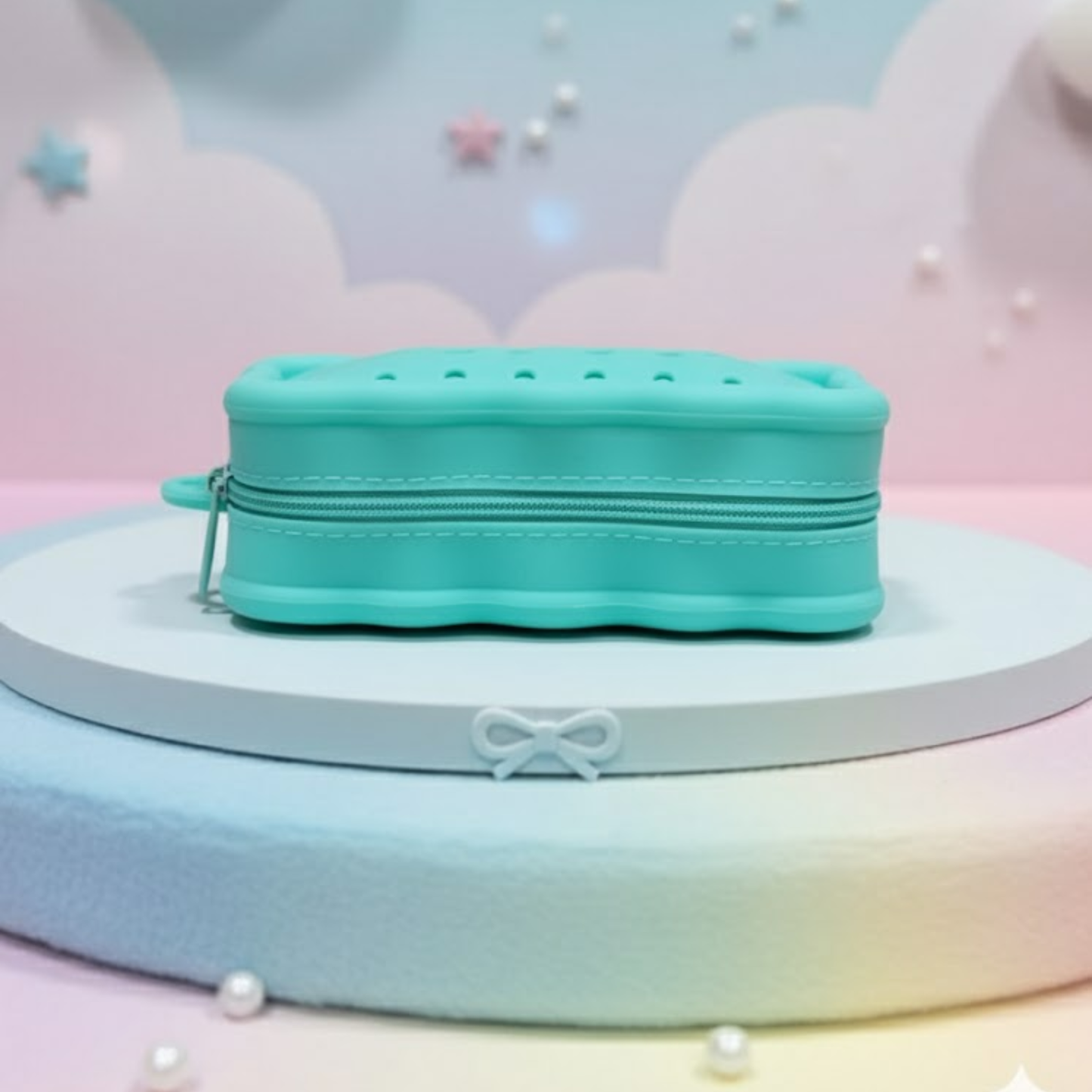 Silicone Pencil Pouch with Charms