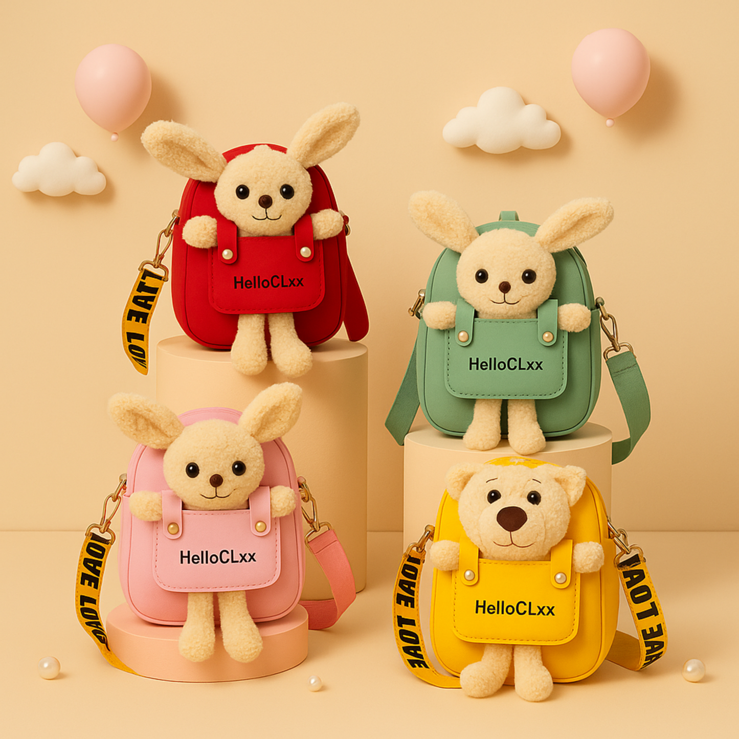 Teddy Bear sling bag for kids