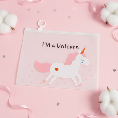 Unicorn Stylish Transparent pouch