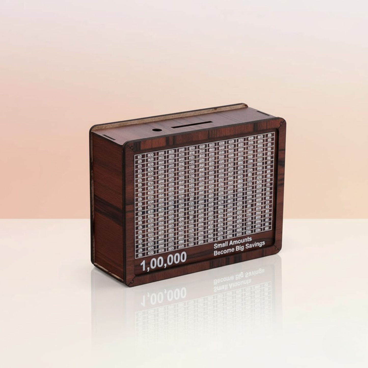 Wooden piggy bank - Rs.100000