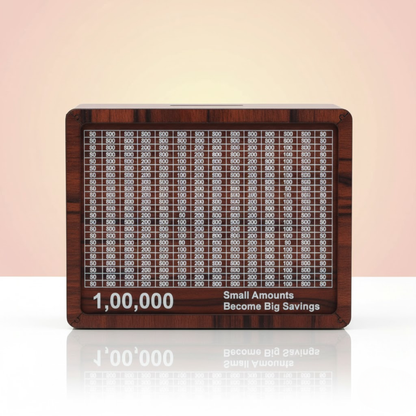 Wooden piggy bank - Rs.100000