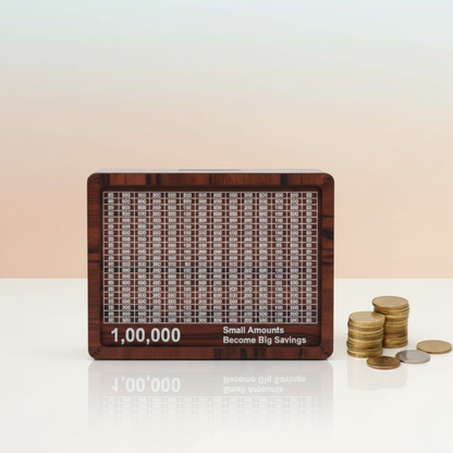 Wooden piggy bank - Rs.100000