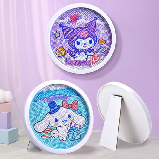 Sanrio Diamond Painting Kit – Kuromi, Hello Kitty; Cinnamoroll