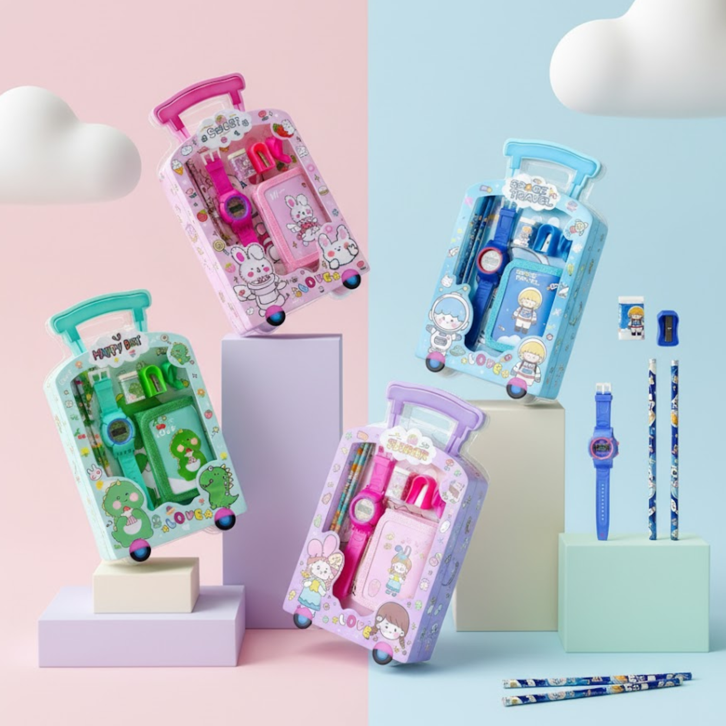 Trolley Stationery kit - 7 in 1