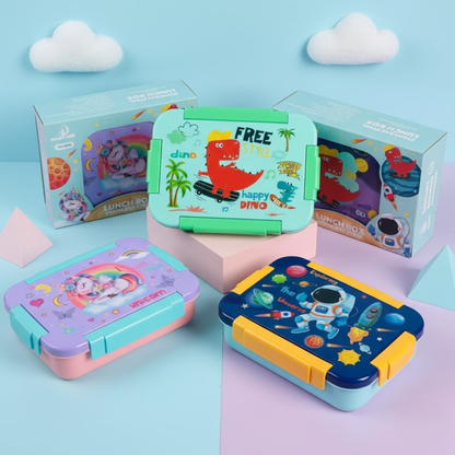 Stainless Steel 3 Partition Lunch Box -710 ml