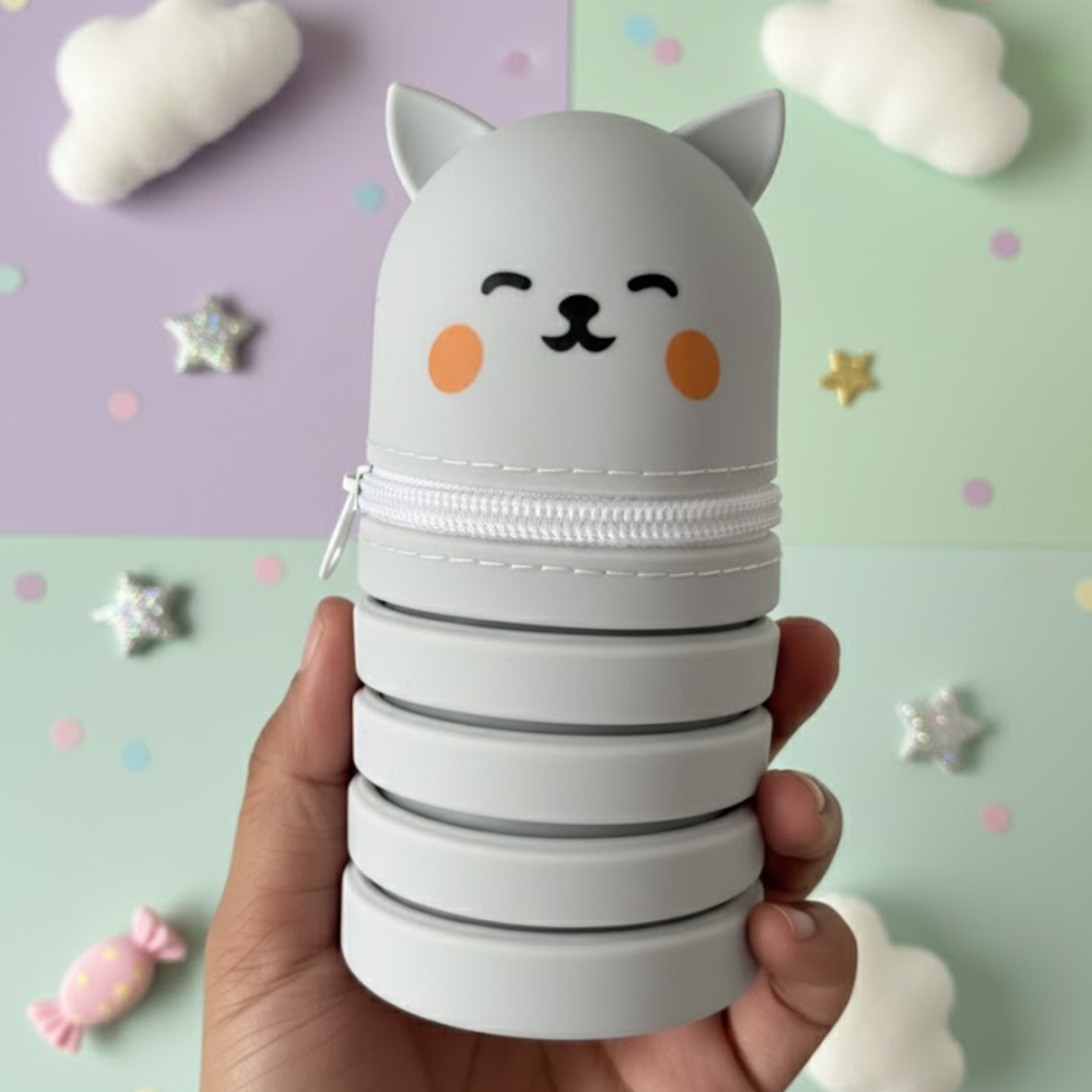 Silicone Expandable Stationery Pouch