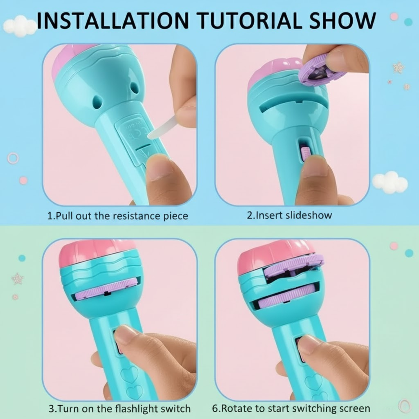 Flash light Projector - 24 frames