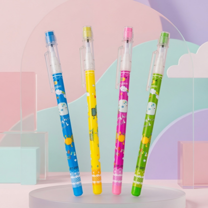 Kawaii Cute Character Mechanical Pencil Set | 4 Colours