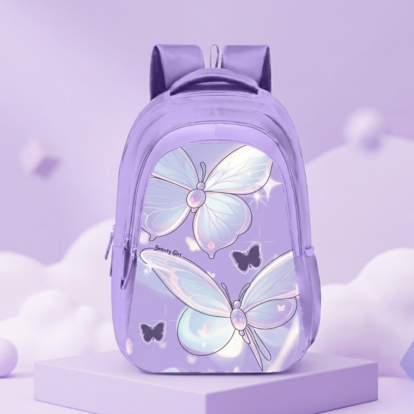 18" Stylish and light weight Butterfly School Backpack