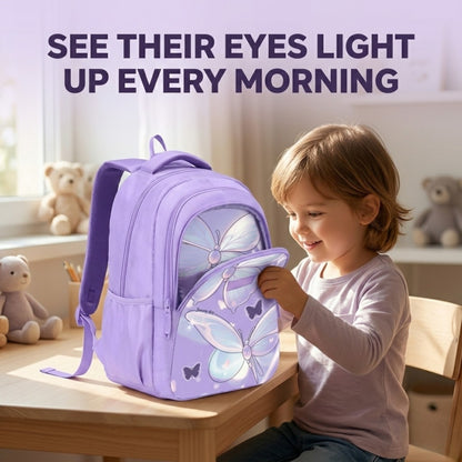 18" Stylish and light weight Butterfly School Backpack