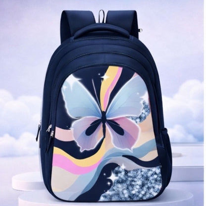18" Stylish and light weight Butterfly School Backpack