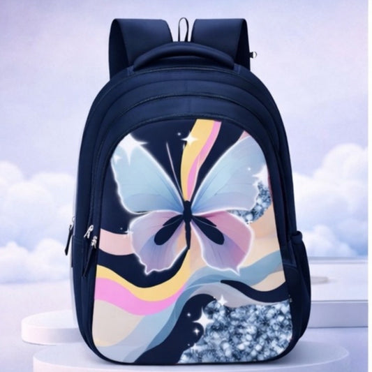 18" Stylish and light weight Butterfly School Backpack