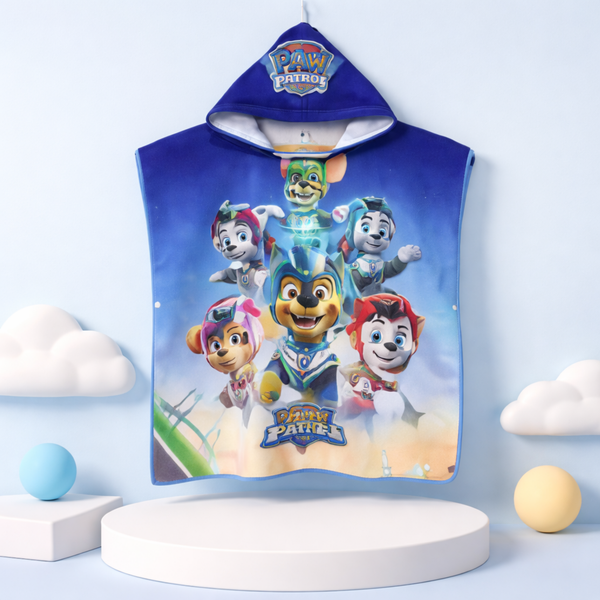 Kids Hooded Bath Towel – Cartoon Character Quick Dry Beach & Swim Towel
