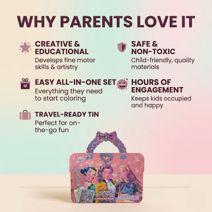 Colouring Book Set with Stickers and Holographic Handle