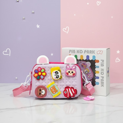 Silicone Sling bags with charms