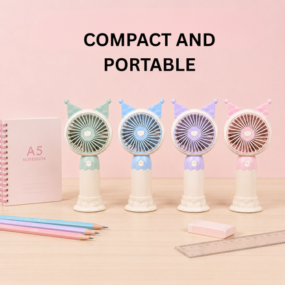 Portable hand fan