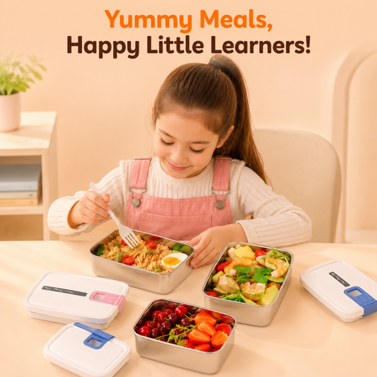 TEDEME Stainless Steel  FRUIT/snacks / Lunch Box