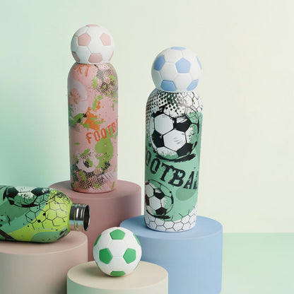 Football Theme stainless steel Water Bottle