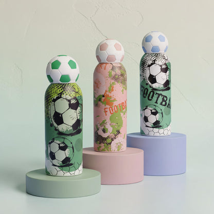 Football Theme stainless steel Water Bottle