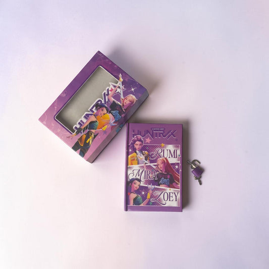 KPOP Huntrix Lock Diary - A5 size