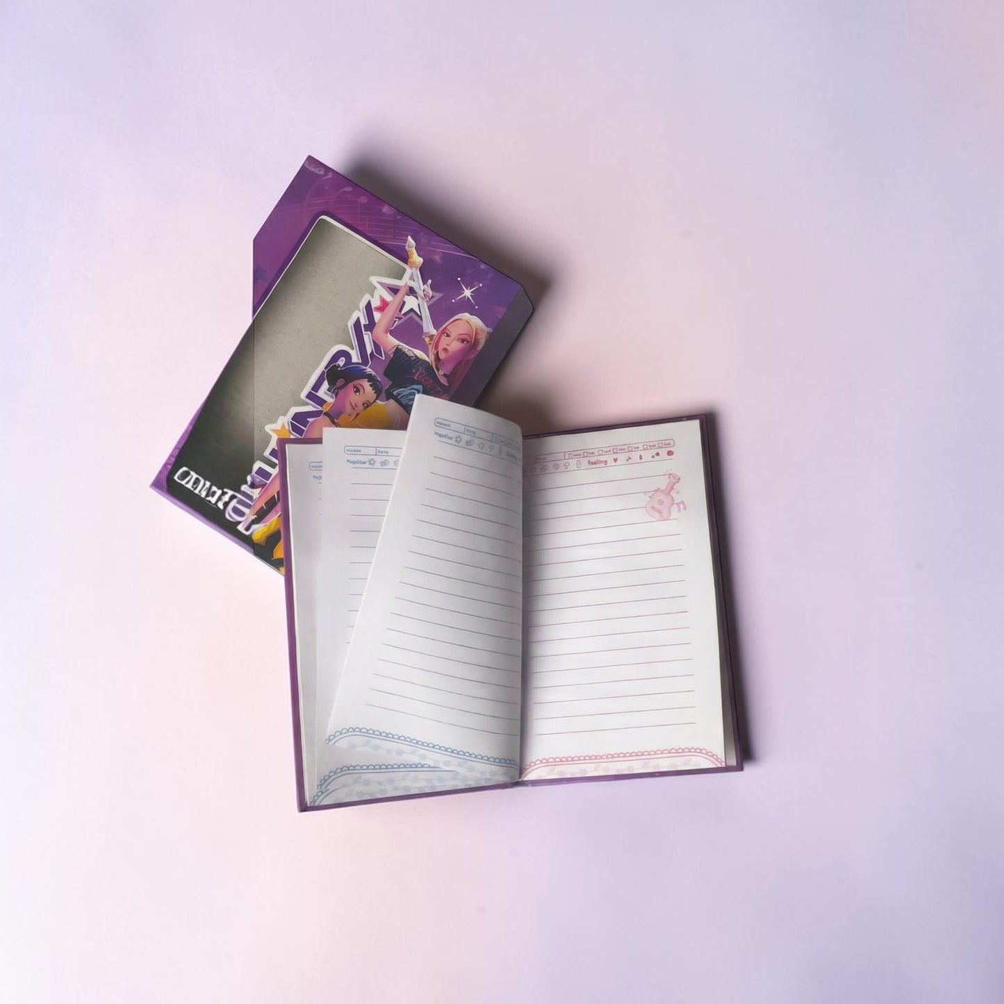 KPOP Huntrix Lock Diary - A5 size