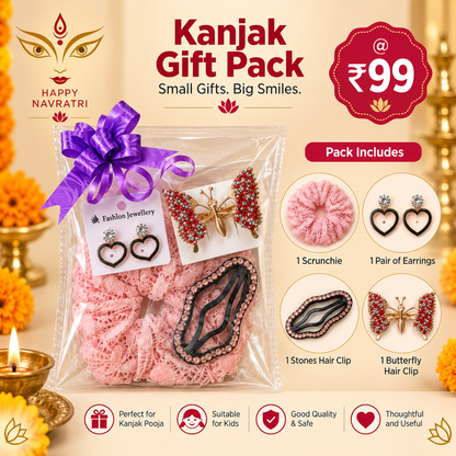 Kanjak Gift Pack – Hair Accessories Set -4Pcs