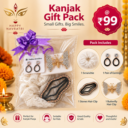 Kanjak Gift Pack – Hair Accessories Set -4Pcs