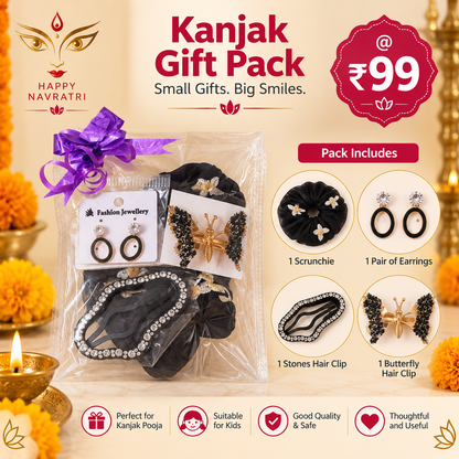 Kanjak Gift Pack – Hair Accessories Set -4Pcs