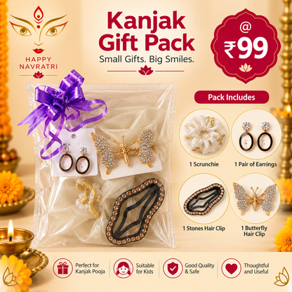 Kanjak Gift Pack – Hair Accessories Set -4Pcs