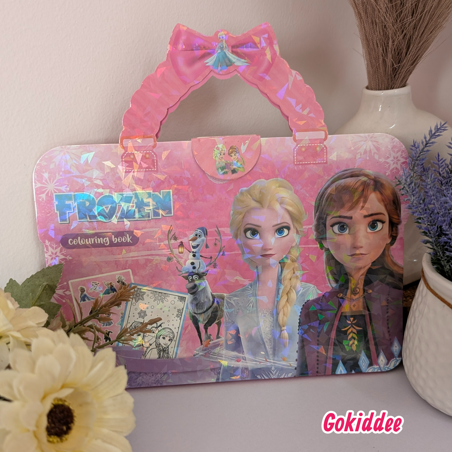 Colouring Book Set with Stickers and Holographic Handle