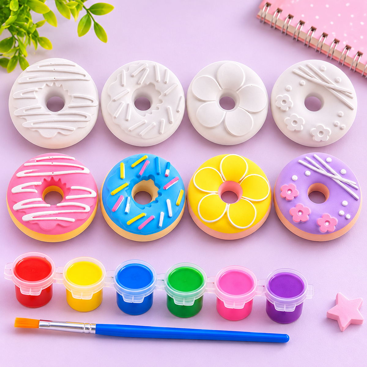 Paint & Create DIY Donut Painting Kit for Kids