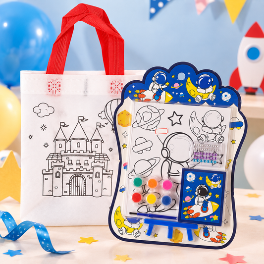 Space Explorer Art & DIY Colouring Bag Gift Combo for Kids