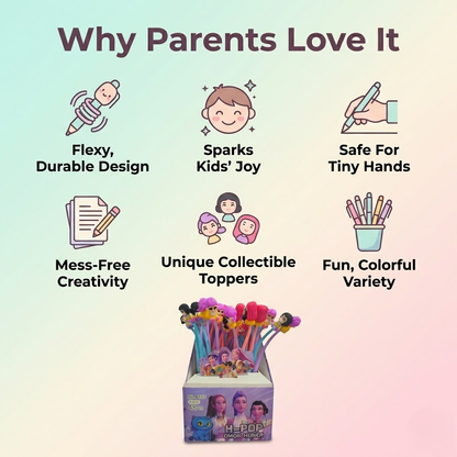 Cute Cartoon Topper Gel Pens for Kids
