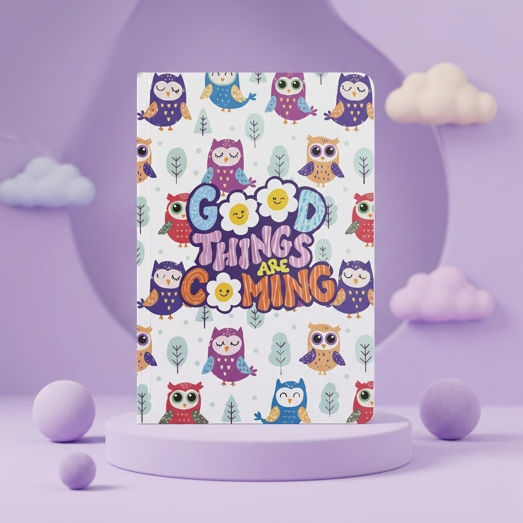 Assorted Cute Inspirational Journal Books for Kids, Students & Office use