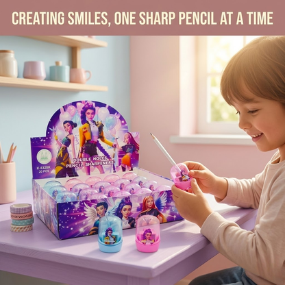 KPOP Pencil Sharpener with Dome Case , double hole