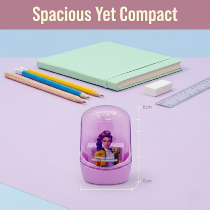 KPOP Pencil Sharpener with Dome Case , double hole