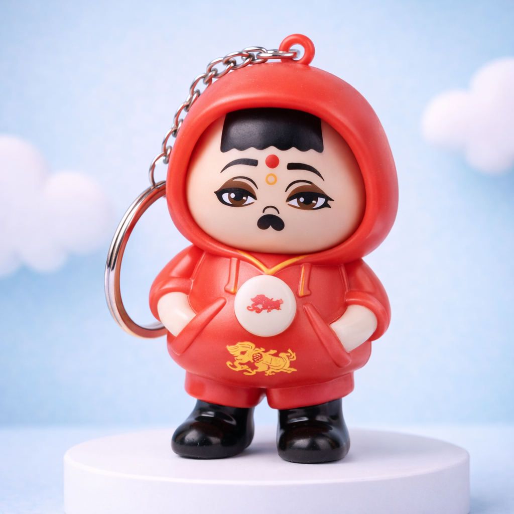Face Changing LED Keychain Toy